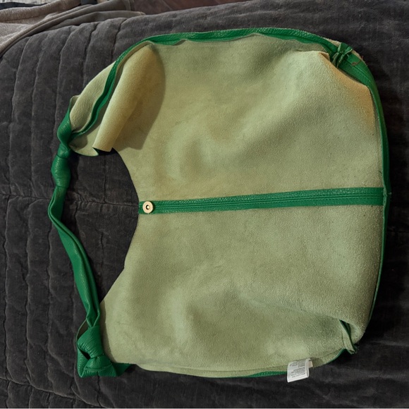 Anthropologie Love Knot Slouchy Bag in Green ☘️ - Picture 7 of 10